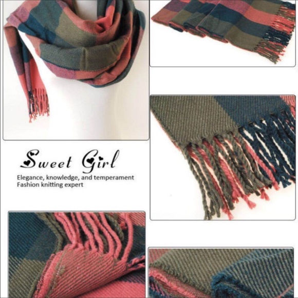 Bundle 3X blanket plaid scarf - Picture 2 of 3